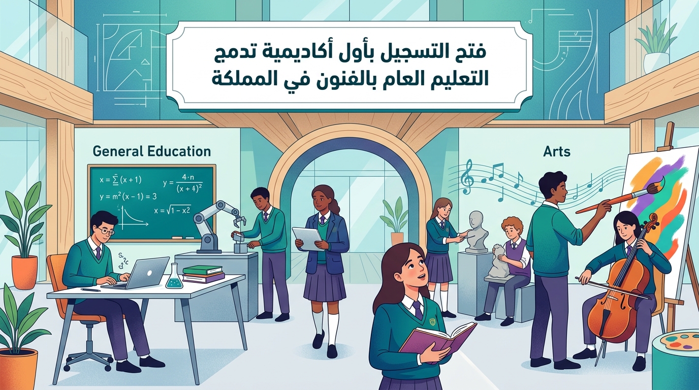 فتح التسجيل بأول أكاديمية تدمج التعليم العام بالفنون في المملكة