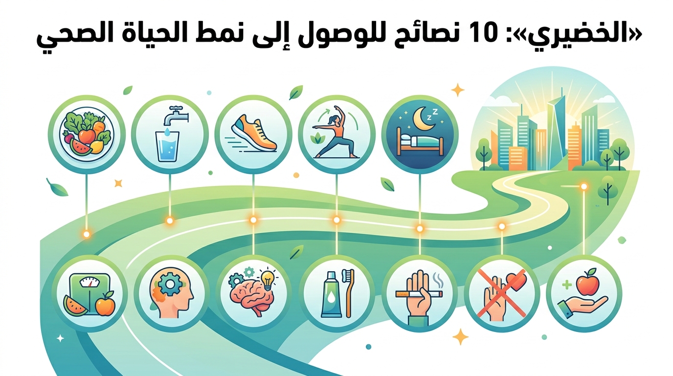 «الخضيري»: 10 نصائح للوصول إلى نمط الحياة الصحي