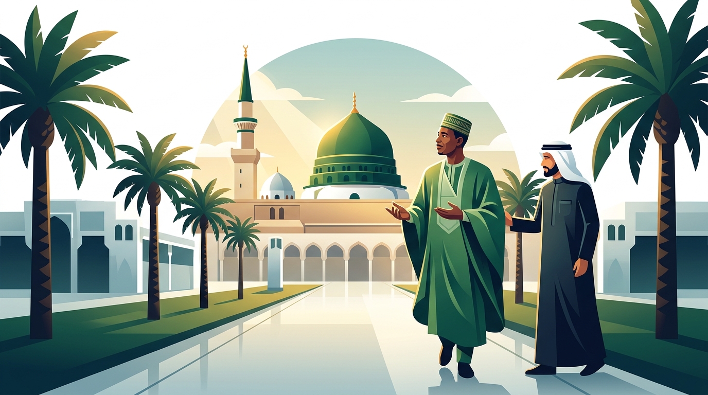 عام / رئيس جمهورية جامبيا يزور المسجد النبوي