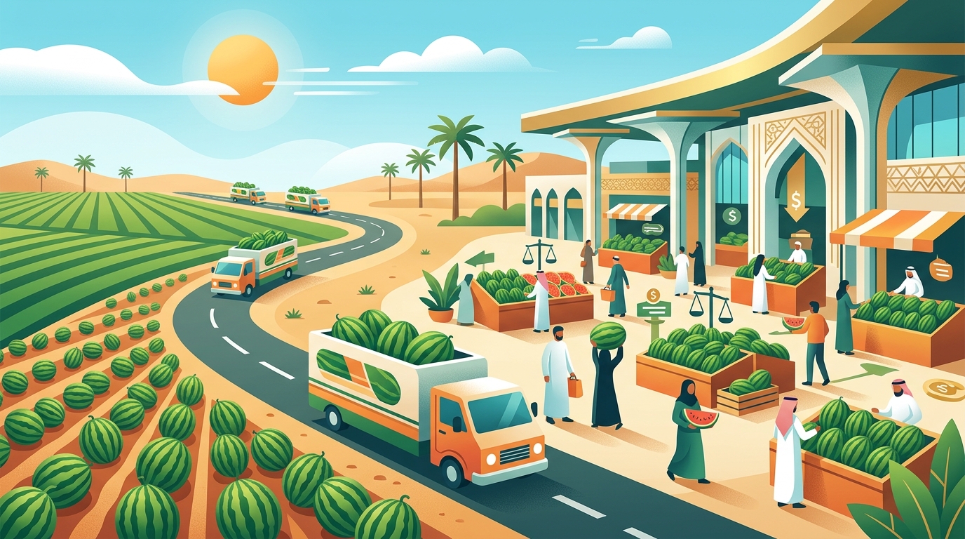 رحلة الحبحب إلى أكبر سوق للبطيخ في السعودية