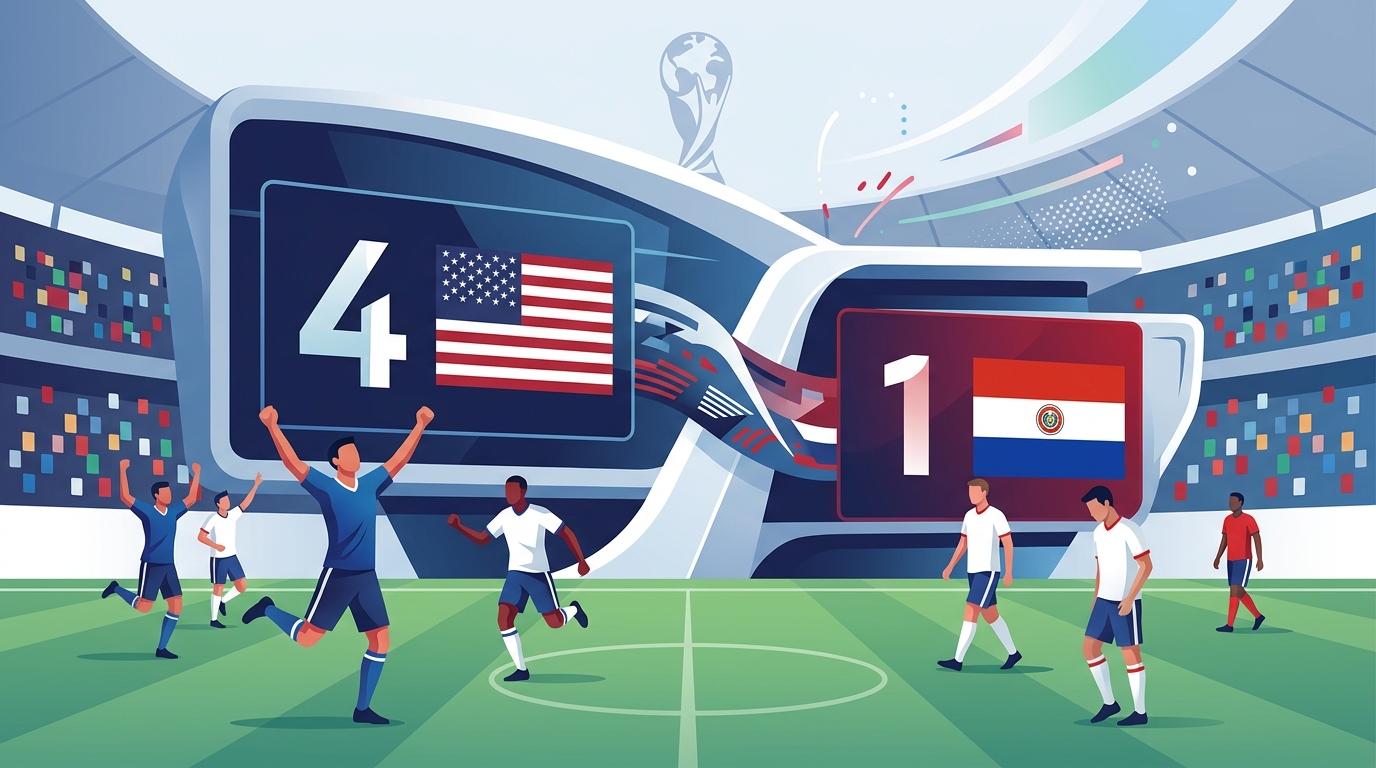الولايات المتحدة تفوز على باراغواي (4 - 1) في مونديال 2026 - Sports - 13/06/2026